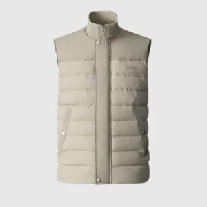 Cream BRODY-Z Down-Filled Quilted Mackage Vest