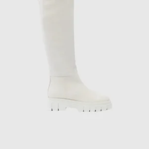 COMMANDER shearling-lined lug sole (R) Leather boot for women
