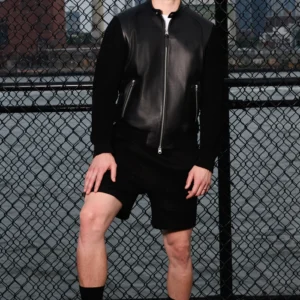 DOMINIC-Z Mixed Media Logo mackage Jacket