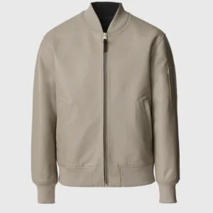 EASTON-SA 2-in-1 Reversible Leather Bomber Jacket