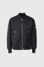 EMILIO-CR Satin Bomber Jacket