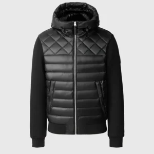 FLETCHER Mixed-Media Down Hooded Jacket