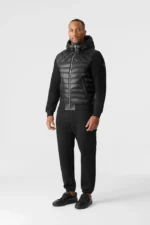 FLETCHER Mixed-Media Down Hooded Jacket