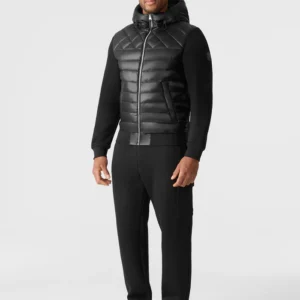 FLETCHER Mixed-Media Down Hooded Jacket
