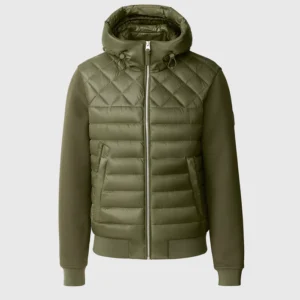 FLETCHER Mixed-Media Down Hooded Mackage Jacket