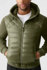 FLETCHER Mixed-Media Down Hooded Mackage Jacket