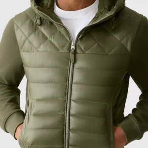 FLETCHER Mixed-Media Down Hooded Mackage Jacket