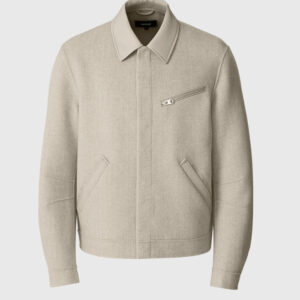 HAYES-HB Double-Face Wool Workwear Jacket in Herringbone