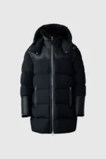 NICHOLAS Mixed-media shearling down parka