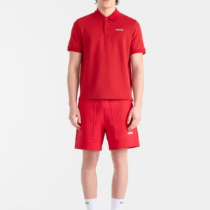 PABLO-CR Flat Knit Rib Collar Polo Shirt