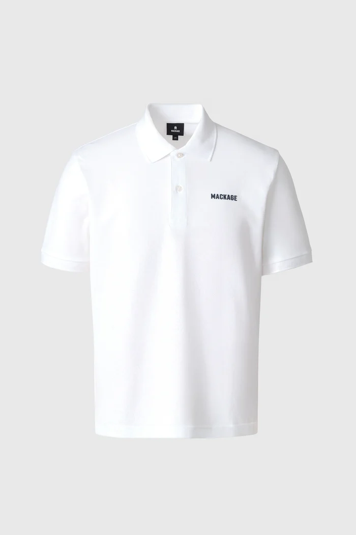 PABLO-CR Flat Knit Rib Collar mackage Polo PABLO-CR Flat Knit Rib Collar mackage Polo