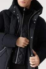 WERNER-Z Quilted Down Parka With Removable Bib