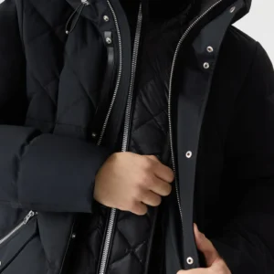 WERNER-Z Quilted Down Parka With Removable Bib